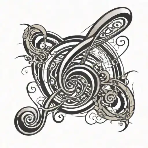 Abstract Treble Clef