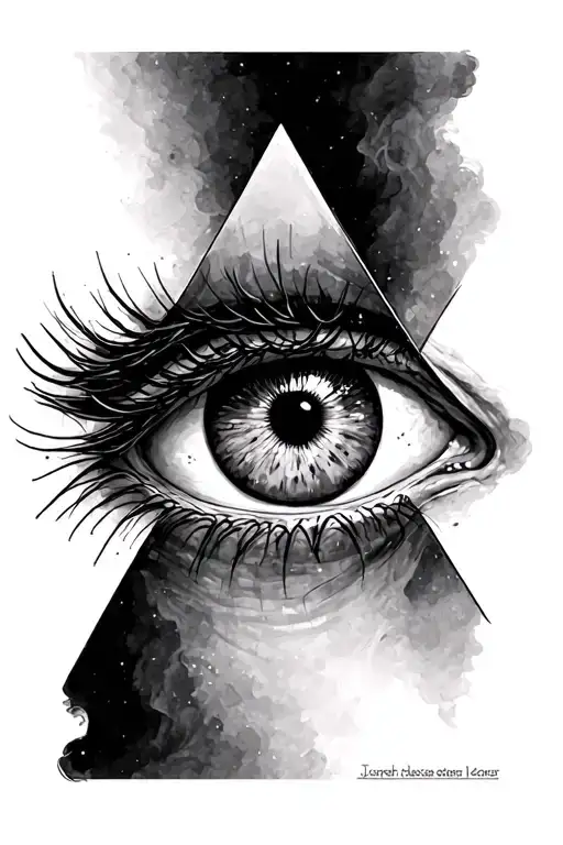 All Seeing Eye Inside Triangle