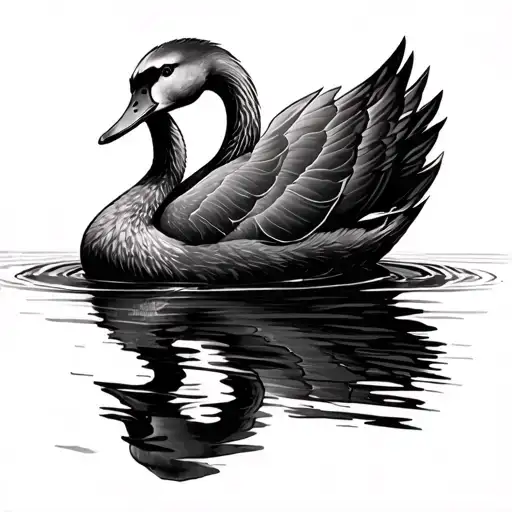 Ugly Duckling Turning Into A Swan