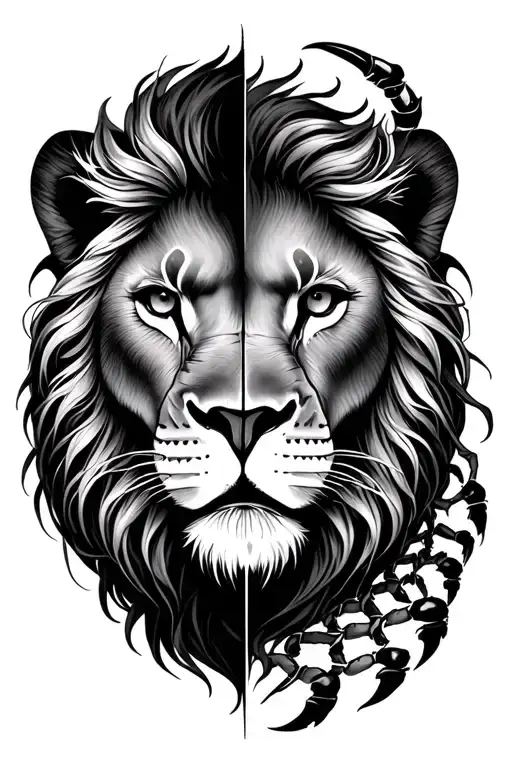 Half Lion And Half Scorpio And In The Middle Virgo