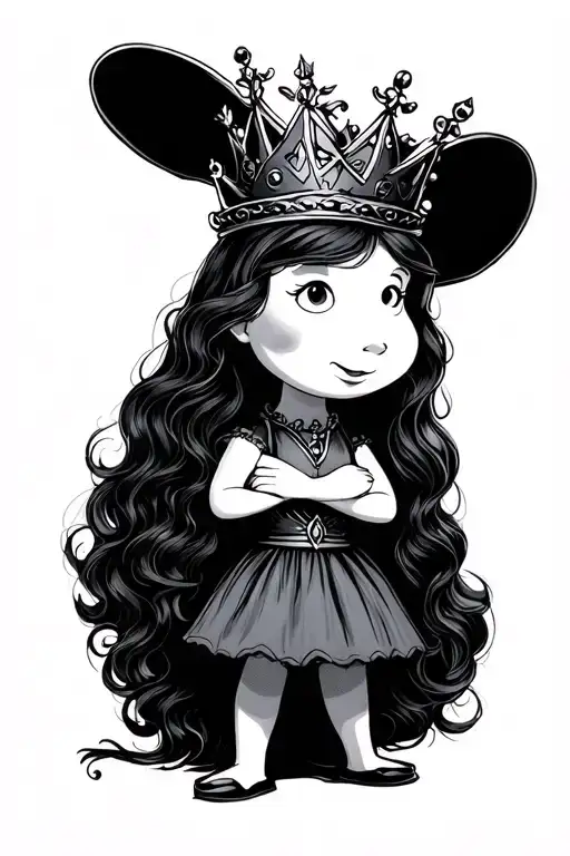 I Am A Small Princess From Moomins With A Heavy -Style Rock