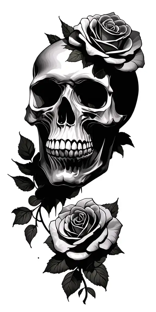 Skull And Roses