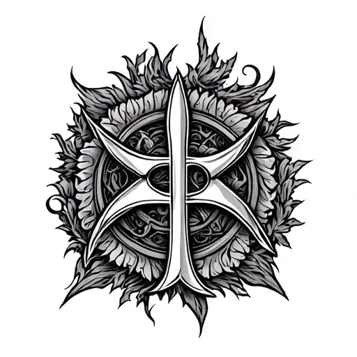 Ancient German Symbol For Rebirth Incorporate Vibrant Colors