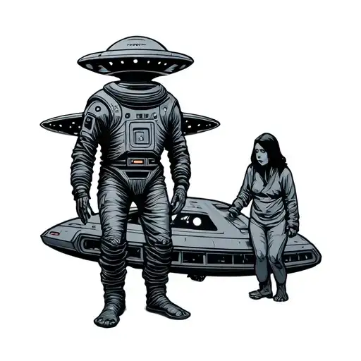 Ufo Abducting A Person
