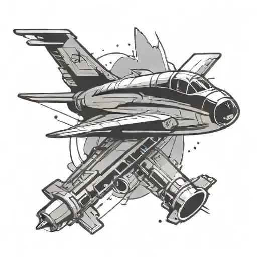 Jet And Bullet Minimalist