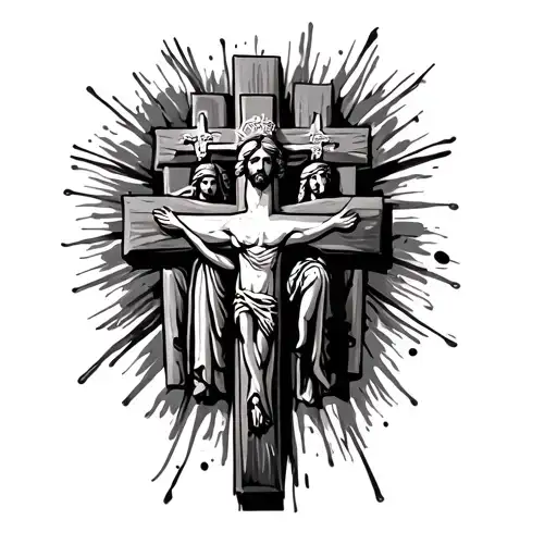 Three Crosses Jesus Cross