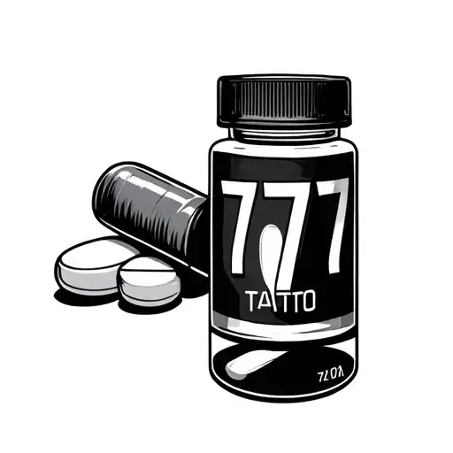 Pill Bottle Pills 777 Brand New