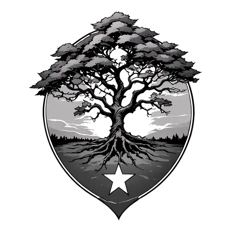 Rowan Tree With Star