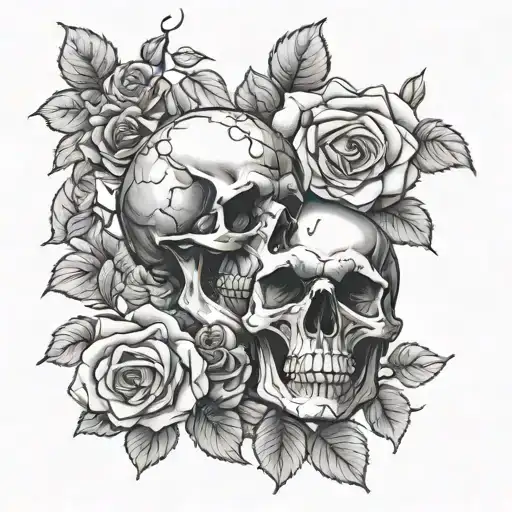 Roses And Skulls