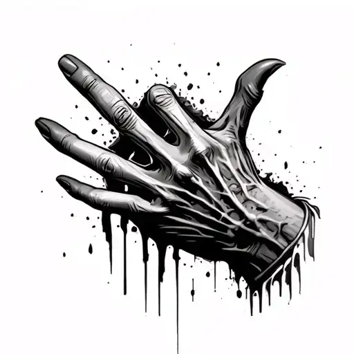 Zombie Hand Scratch Marks