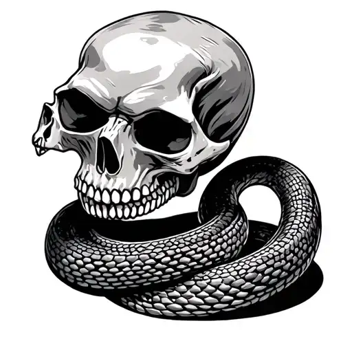 Skull And Snake