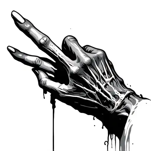 Zombie Hand Scratch Marks