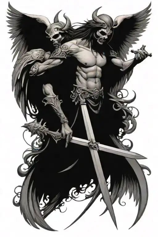 Church Angel And Demon Weapons