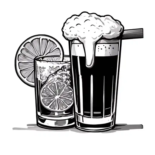 Tequila Shot And Beer