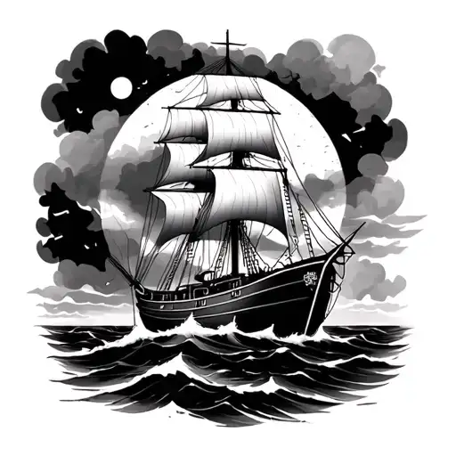 Compass Rose Sail Boat Guided