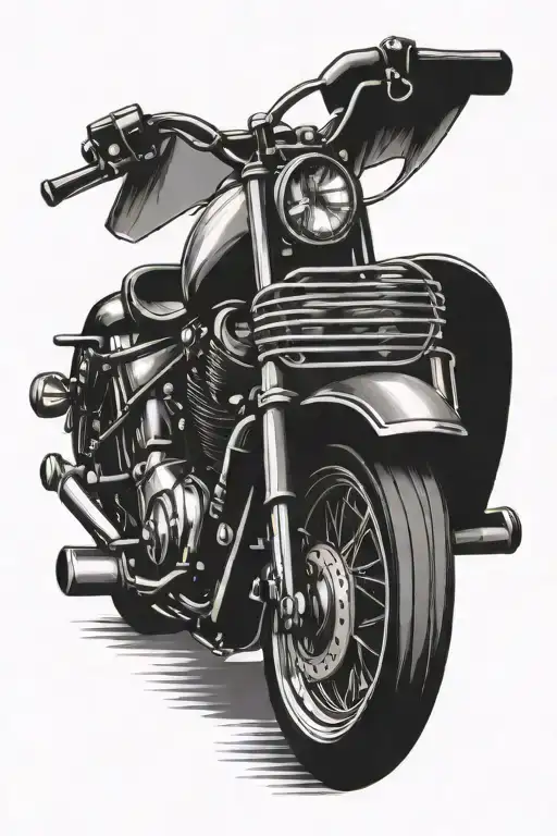 Motorcycle And Kitchen Utensils
