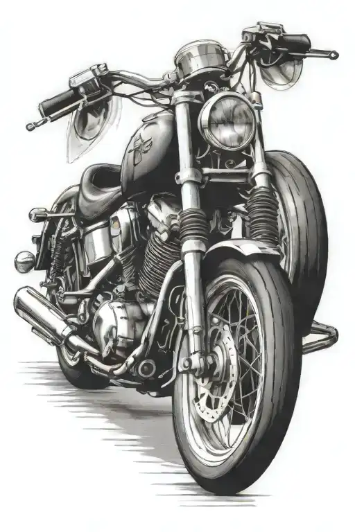 Motorcycle And Kitchen Utensils