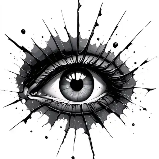 Eye Shatter Like Broken Mirror