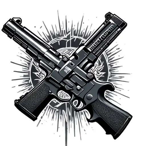 Guns Inside A Black