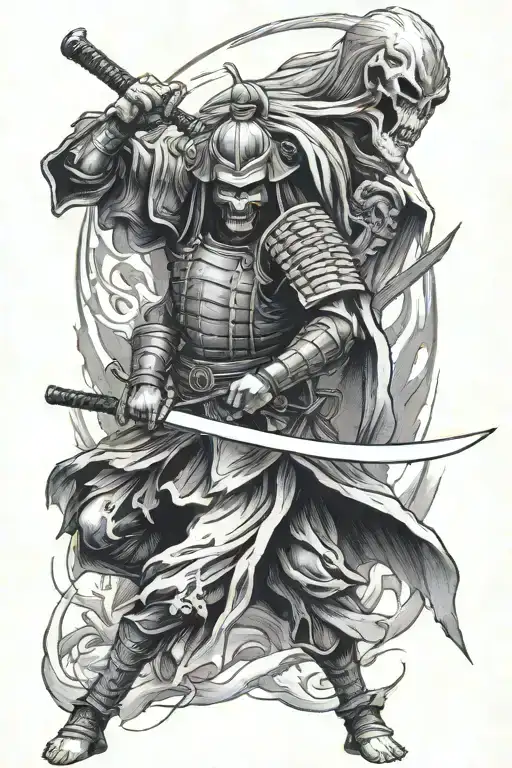 Samurai Vs Grim Reaper