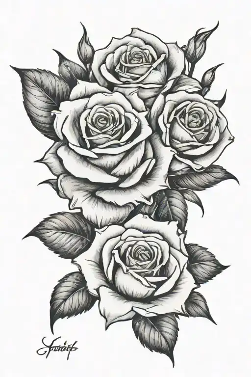 Faimly Of 4 Roses