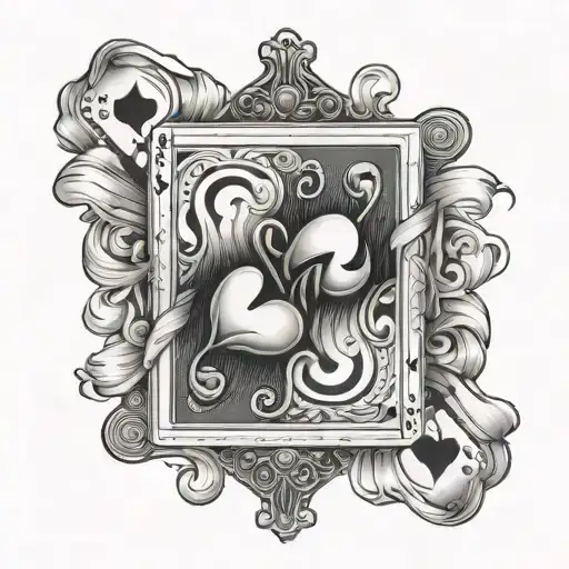 8 Of Hearts Crumpled Card