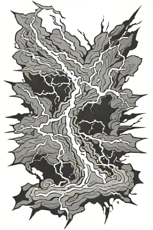 Lightning Striking Floor