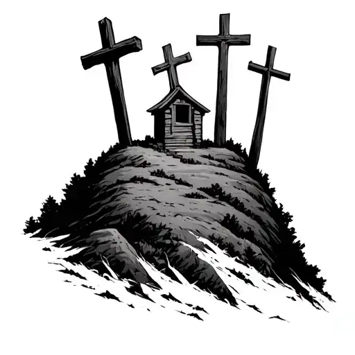 3 Crosses On A Hill