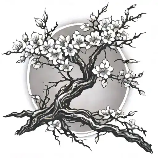 Linkin Park Intertwined With Cherry Blossom Tree