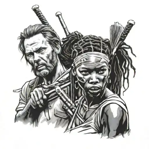 Rick And Michonne
