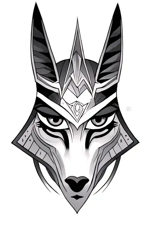 Tatto Of Cyst Anubis And Eye Luchezar Delta