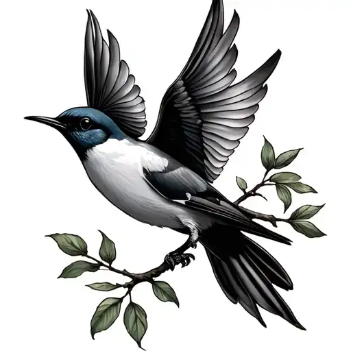 Olivo Swallow And Branch