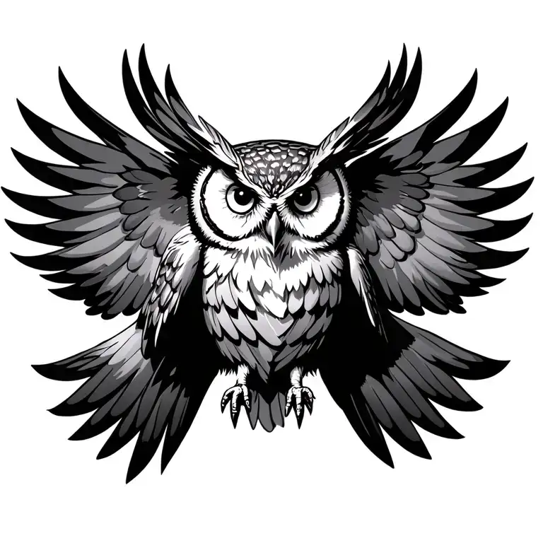 Owl Flying