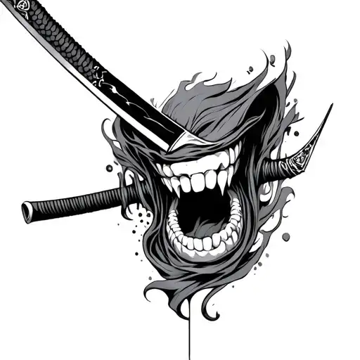 Katana In Teeth