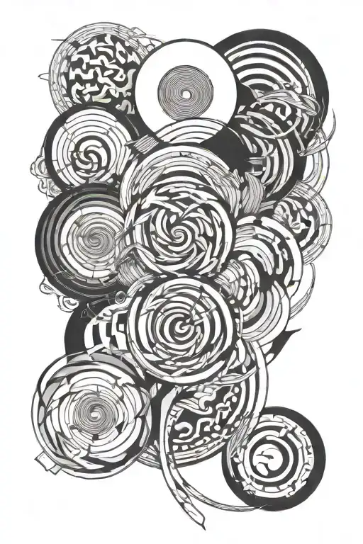 4 Elements Abstract Lines