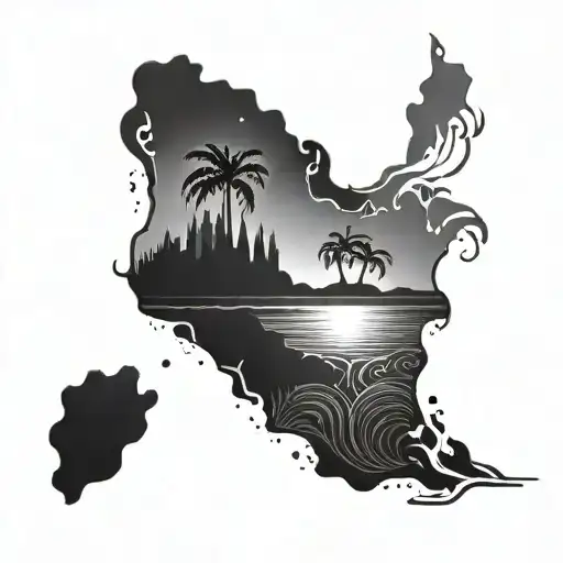 Glitter Island Outline