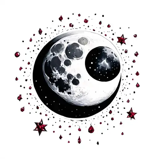 Moon With Ruby