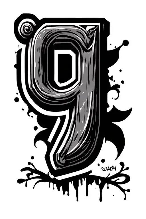 Number Nine With A Background With Something About The Old School Hiphop