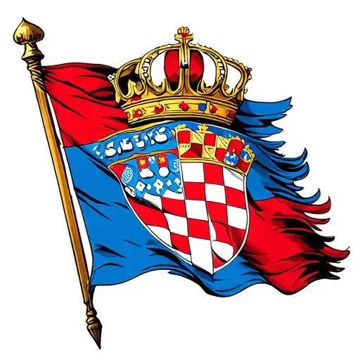 King Tomislav Croatia Flag And Christian
