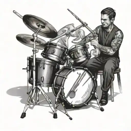 Drummer Playing