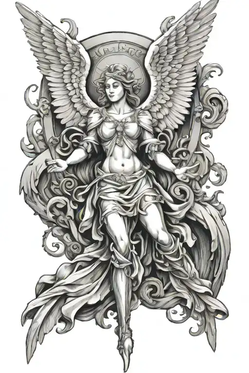 Guardian Angel Tattoo Sleeve