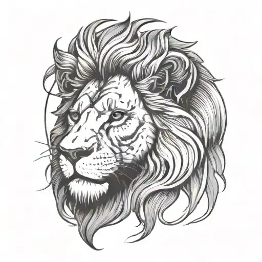 Lion Head Surrounded