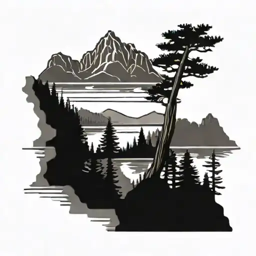 Edgewood Lake Tahoe Outline