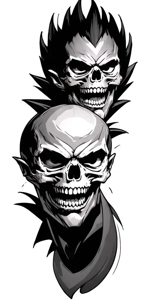 Skulls And Vegeta Dragon Ball