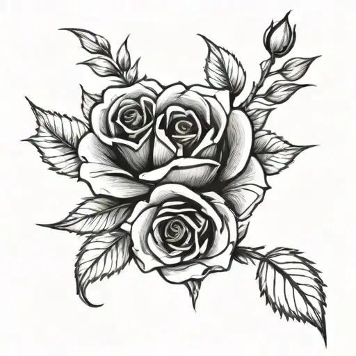 Small Black Roses