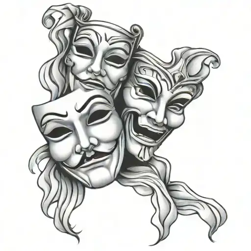 Theatre Masks Tragedy And Comedy