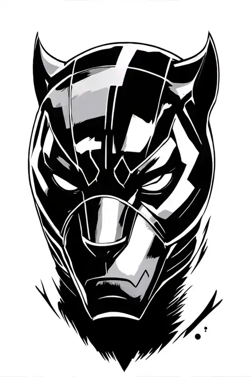 Black Panther Marvel Superhero Surrounded