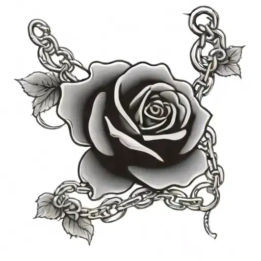 Rose With Chain