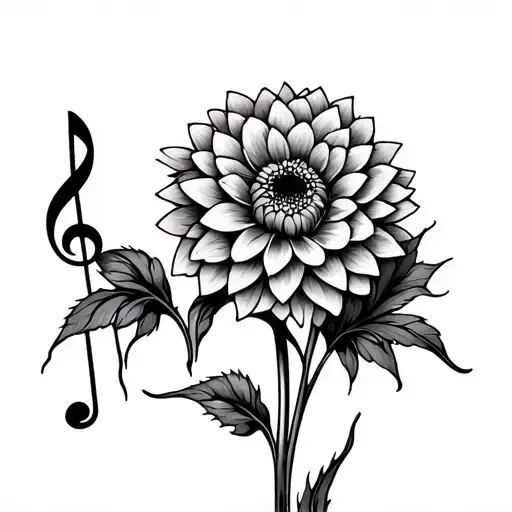 Dahlias The Sun Music Notes