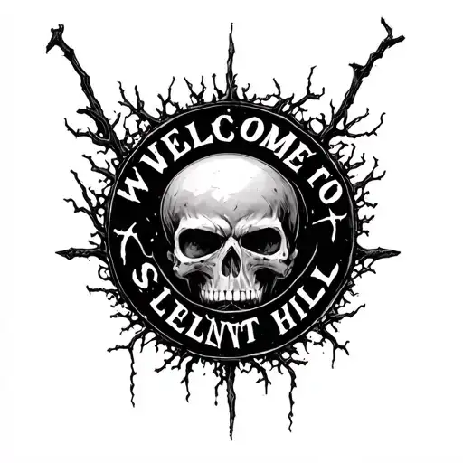 Welcome To Silent Hill Sign With Poison Treen In The Background